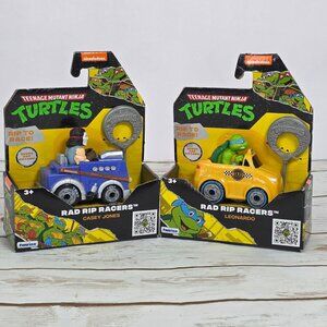 Teenage Mutant Ninja Turtles Rad Rip Racers Leonardo & Casey Jones New In Box Ye